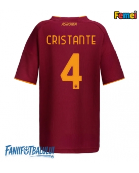 AS Roma Bryan Cristante #4 Tricou Fotbal Replică 2025-26 Femei Acasa